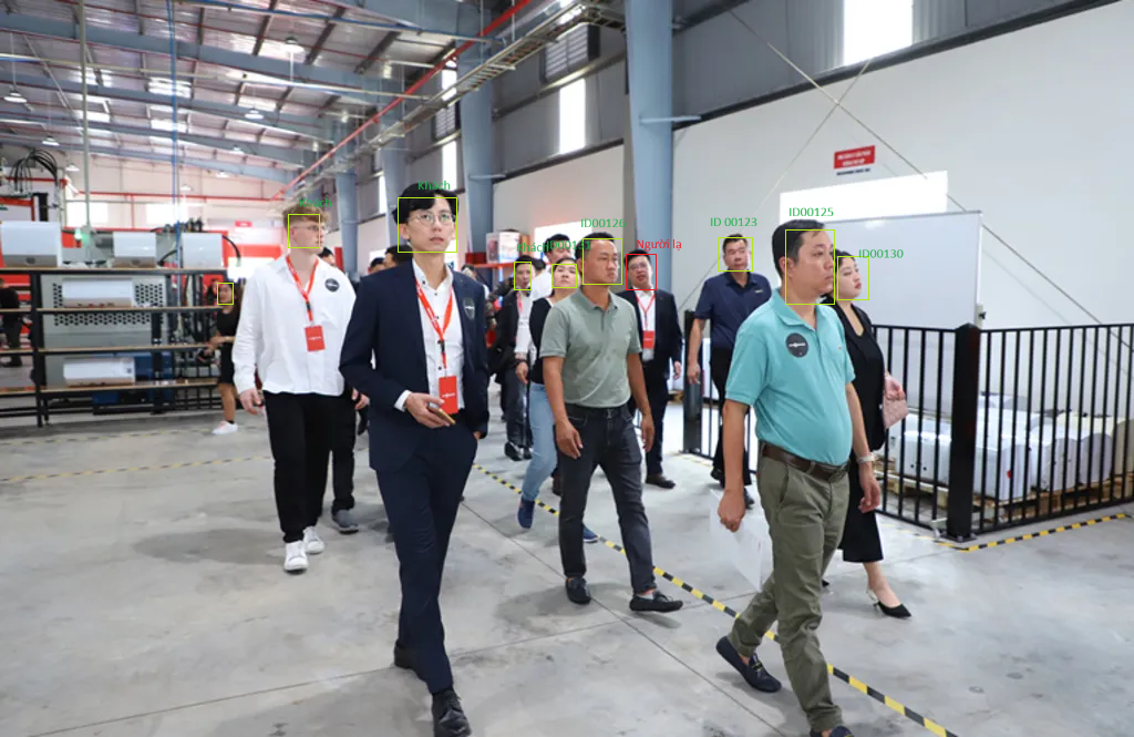 Tính năng Nhận diện người lạ xâm nhập vào nhà máy